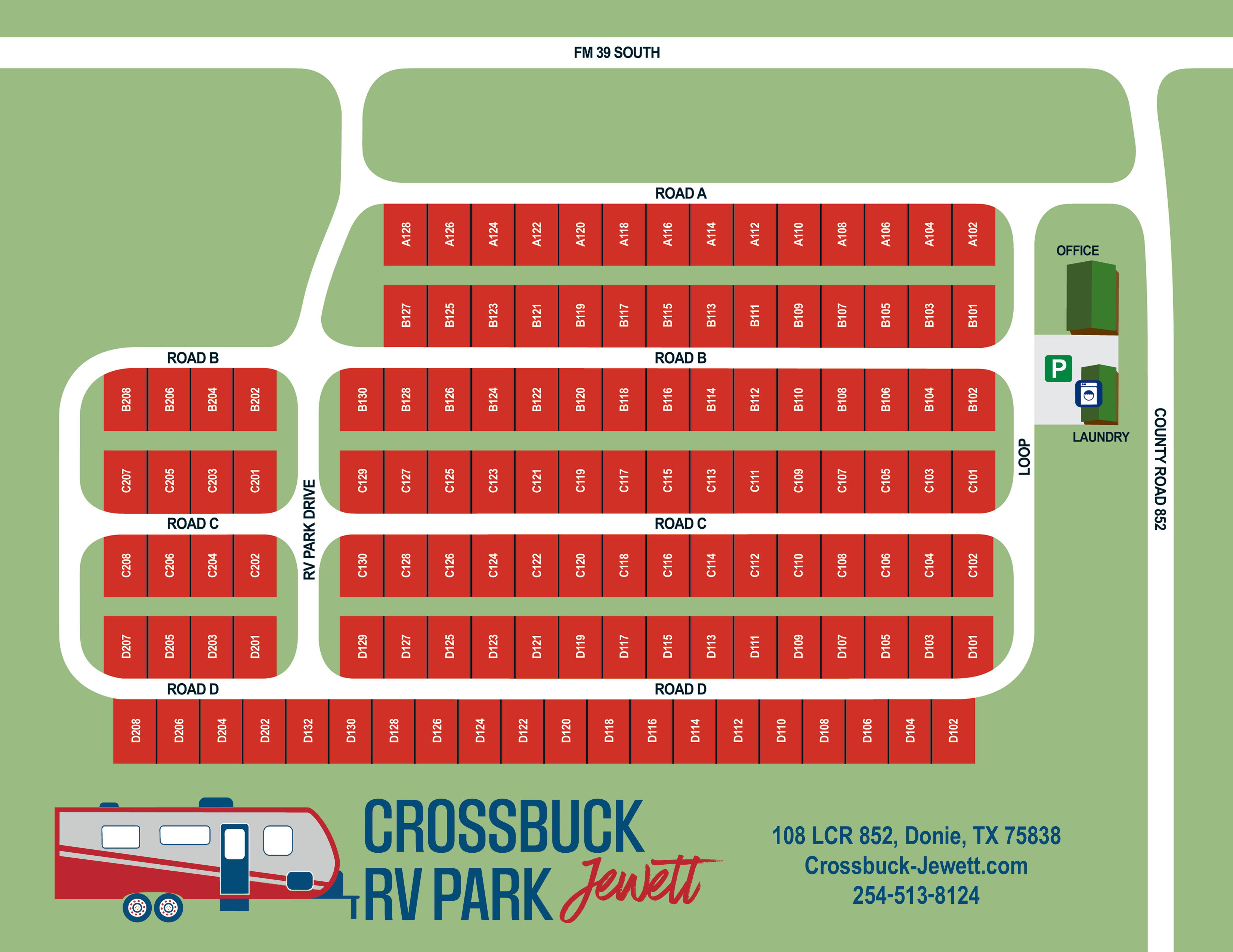 Crossbuck Jewett Site Map